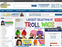 Tablet Screenshot of mycostumewigs.com